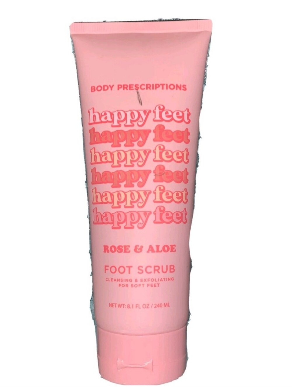 Body Prescriptions Happy Feet Rose & Aloe Foot Scrub - SEALED